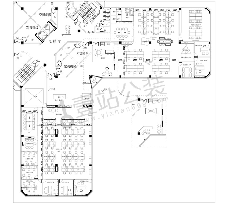 办公空间平面图